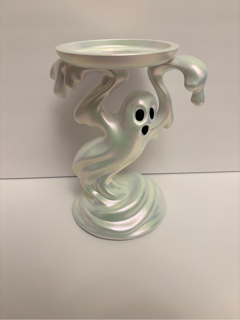 Bath and Body Works Drippy Ghost Pedestal 3-Wick Candle Holder Halloween 2026 - Picture 1 of 5